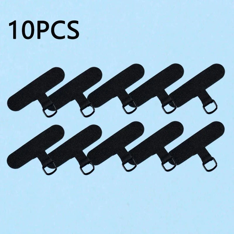 10/5/1Pcs Universal Tpu Mobile Phone Anti-lost Lanyard Card Gasket Nylon Detachable Phone Hanging Cord Strap Patch Tether Pad
