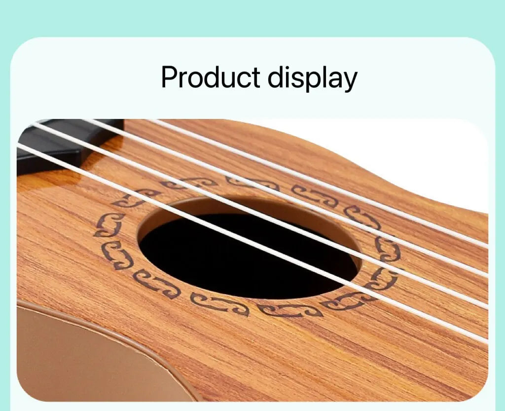 35cm Children Guitar Toy Can Be Used To Play Elementary Instruments With Paddles Simulating Yukrili Music Toys - THOOBO!