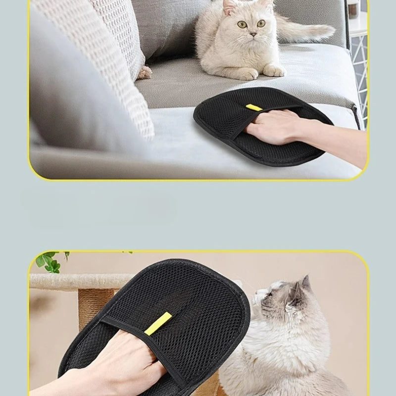 THOOBO! FurryGone Pet Hair Removal Glove — Portable Washable Dehairing Mitt for Clothes, Furniture & Cat Care 🐱✨