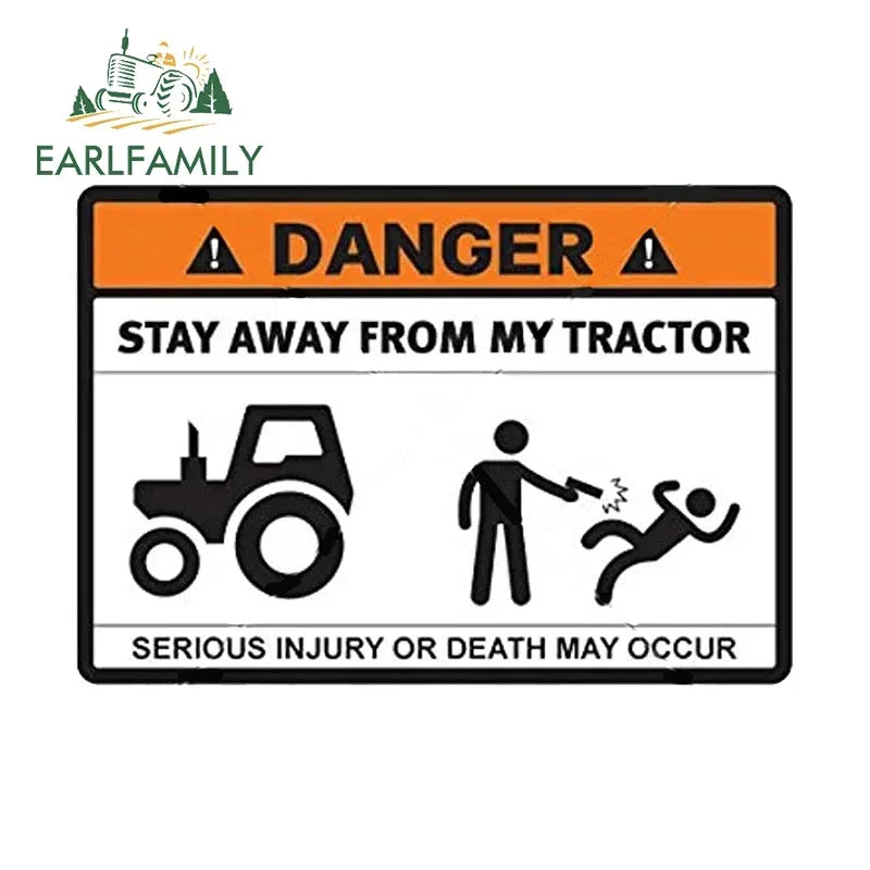 Stay Away From My ATV Sticker – 3D waterproof decal for rides, gear & mischief