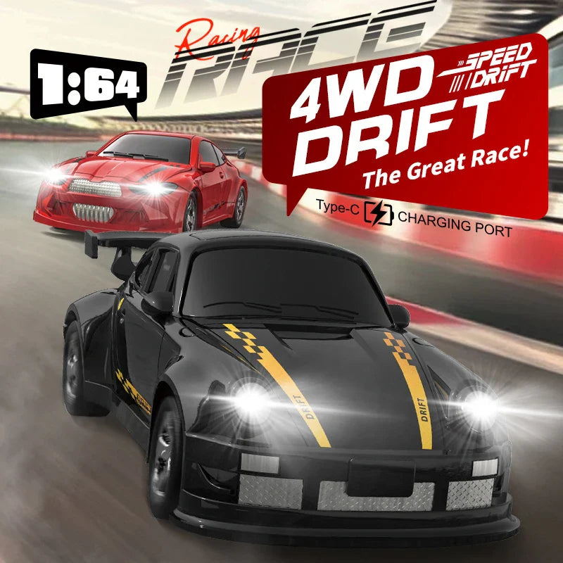 2025 KF20 1:64 Drift RC Car 4-Wheel Remote Control Racing Toy