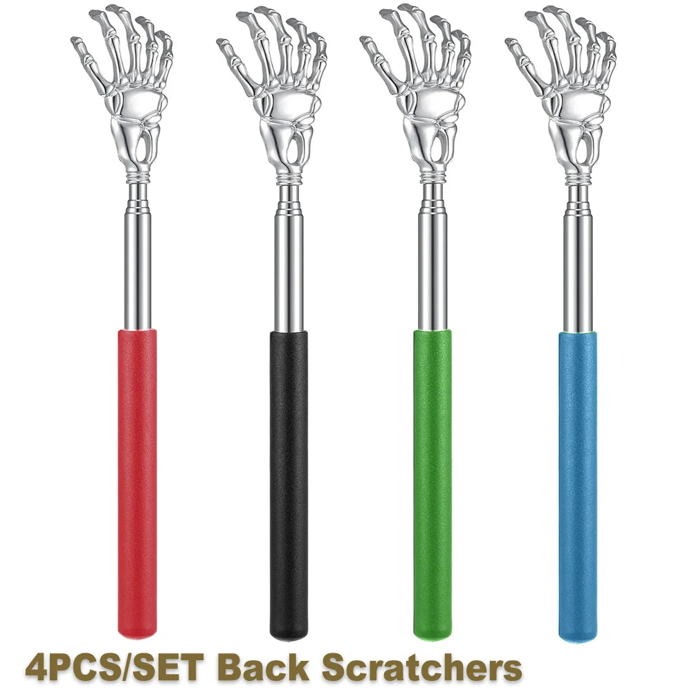 Portable Extendable Back Scratcher Stainless Steel Telescoping Back Scratcher for Both Human and Pets Extendable Back Massager - THOOBO!
