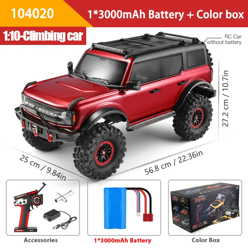 WLtoys 104020 1/10 RC Car 4WD Off-Road Remote Control Climbing Toy