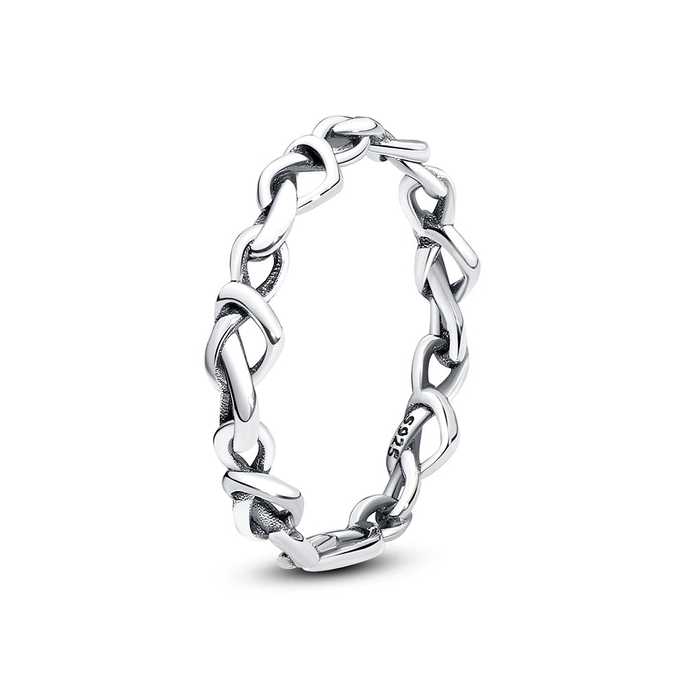 Celesté Crown Heart Ring — 925 Sterling Silver Wishbone of Love and Light