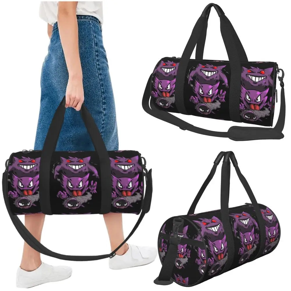 Gengar ShadowPack — Large Waterproof Pokémon Travel & Gym Duffle Bag for Hardcore Trainers