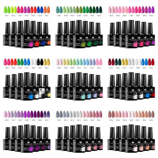 ColorPop Cravings – 7-Piece Gel Polish Set for Long-Lasting UV/LED Nail Art Magic