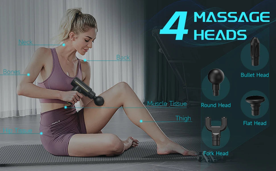 Sejoy Mini USB Fascia Massage Gun for Neck, Muscle & Fitness Bliss ⚡😌