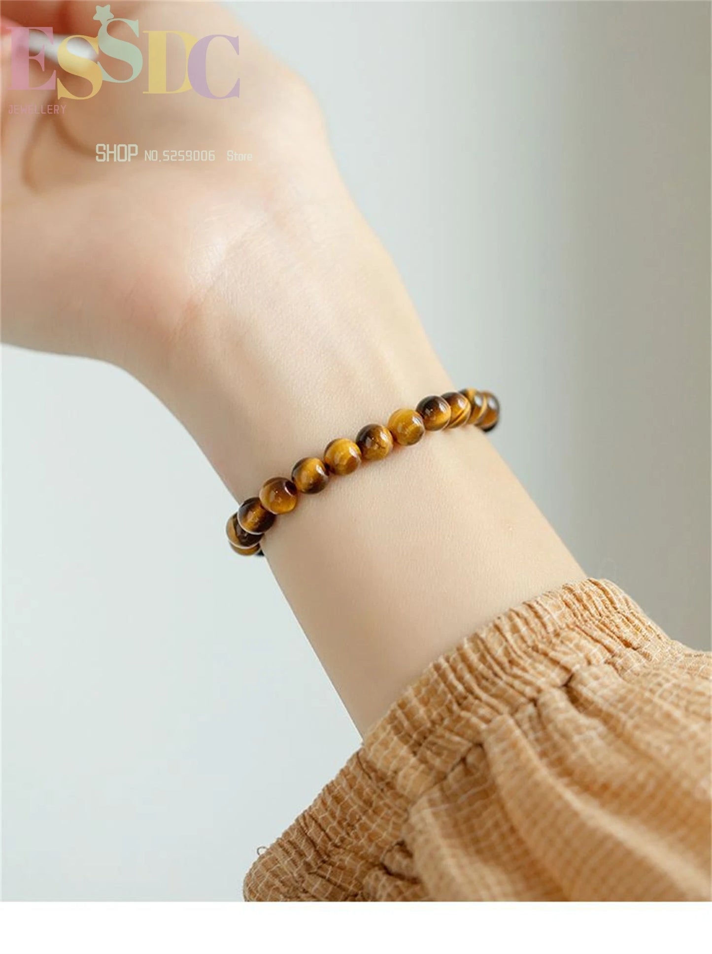 Tiger Eye & Hematite Energy Bracelet – Magnetic Healing Beads for Strength, Balance & Happy Vibes ✨