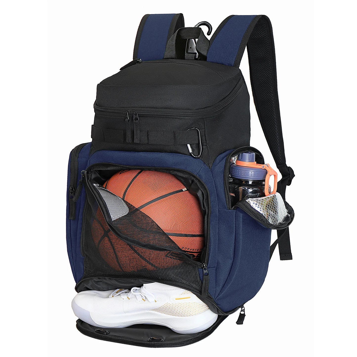 Court Commander Pro — Basketball Backpack With Ball & Shoe Compartments (20–35L)