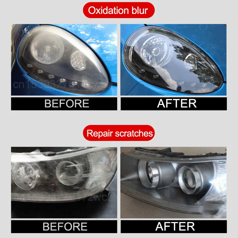 Headlight Hero Crystal-Clear Car Light Restoration & Polishing Kit – Fix Foggy, Yellowed, Oxidized Headlamps Fast - THOOBO!