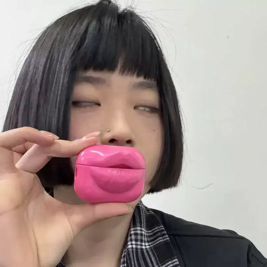 Creative 3D Lipstick Pattern Wireless Bluetooth Earphone Case Compatible With Apple AirPods Pro 1 2 3 4 Generations Prank Gift