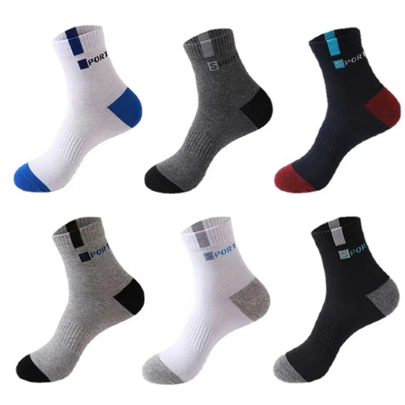 10pairs Breathable Cotton Sports Stockings Men Bamboo Fiber Autumn and Winter Men Socks Sweat Absorption Deodorant Business Sox - THOOBO!