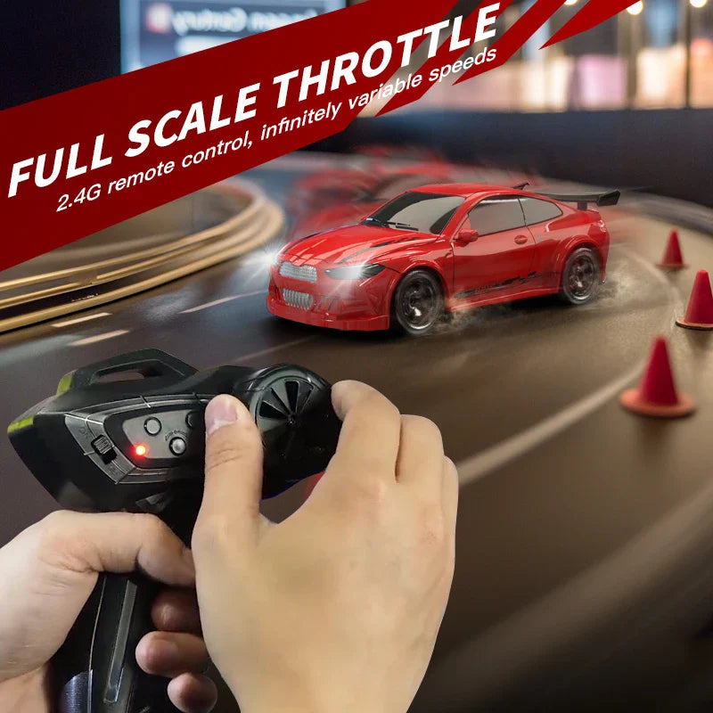 1/64 High-Speed Drift RC Car 4WD Mini Remote Control Racing Toy