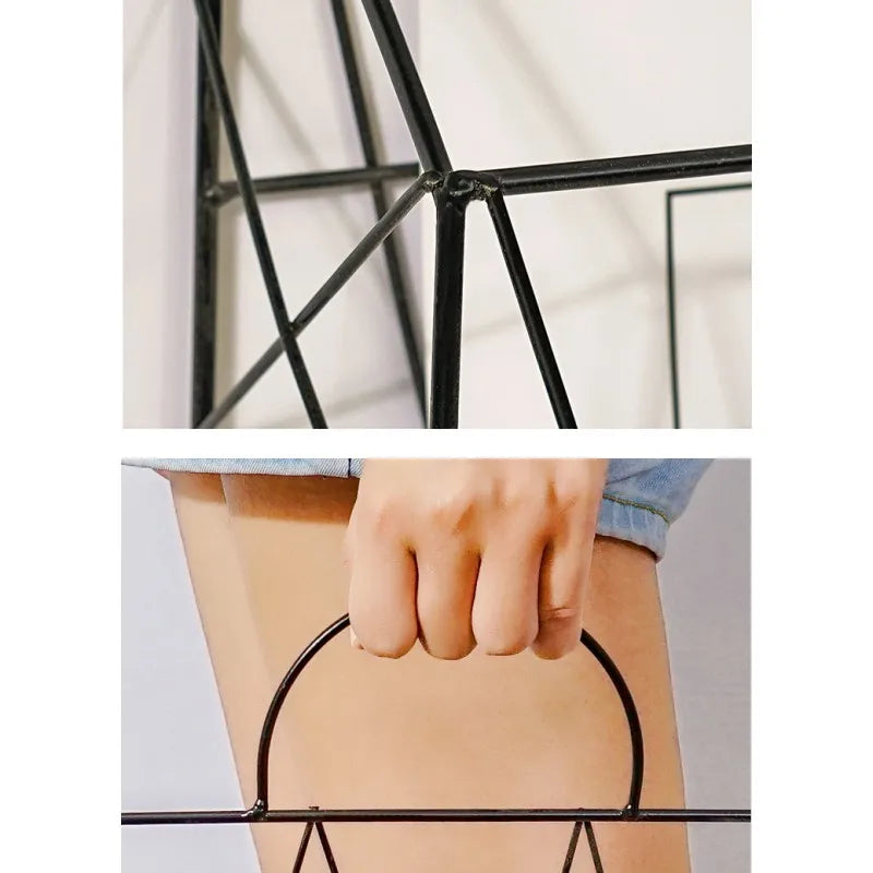 Wall Newspaper Magazine Racks Nordic Metal Iron Wall Hanging Holder Book Shelf Storage Organizer DIY Home Storage Decoration - THOOBO!
