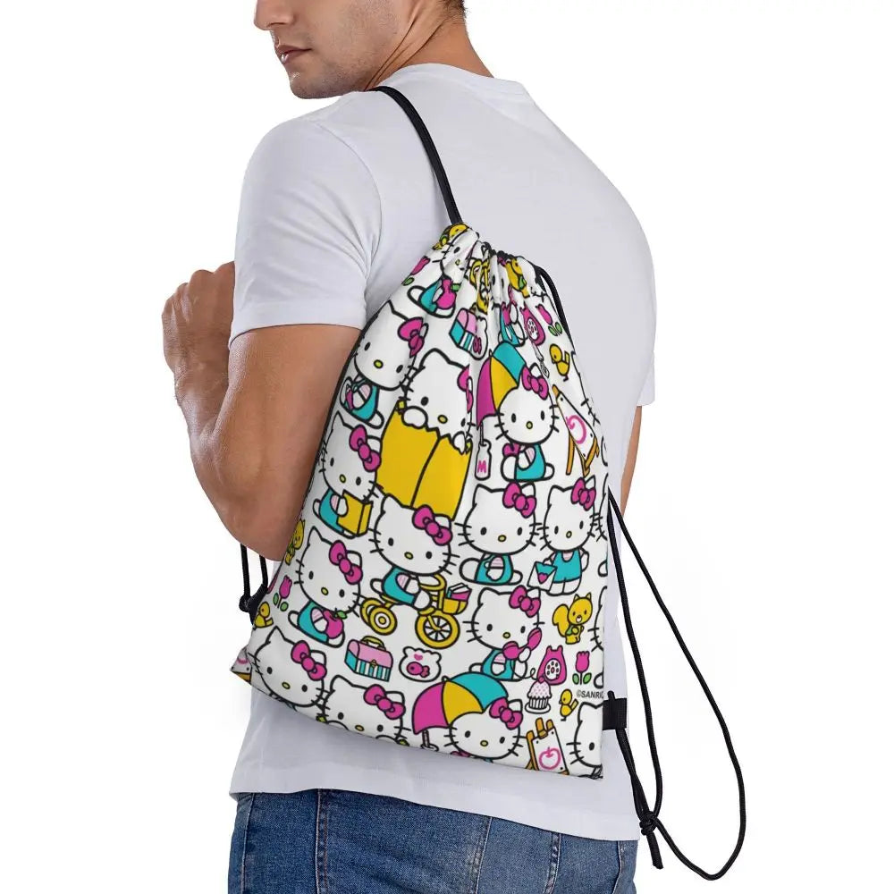 Hello Kitty Drawstring Backpack — Cute Strength, Daily Charm, Universal Smile