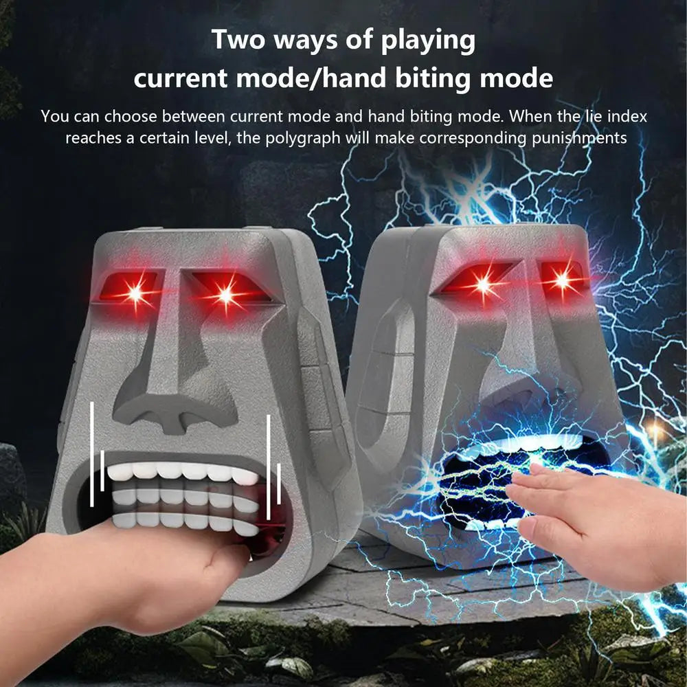 Lies Detector Two Modes Gargoyle Shock Finger Game Lighting And Sound Effects Electric Shock Roulette Test Tricky Game For Kids - THOOBO!