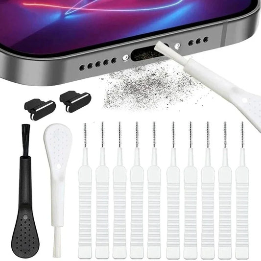 Tiny Titans Mini Dust Busters – Multi-Use Cleaning Brush Set for Phone Ports, Showers, Keyboards & More - THOOBO!