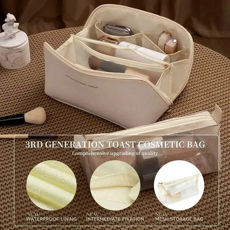 1/2Pcs Cosmetics Storage Kit Large Capacity Travel Toiletry Bag Makeup Bag Ins Advanced Sense Portable Cosmetic Storage Bag - THOOBO!