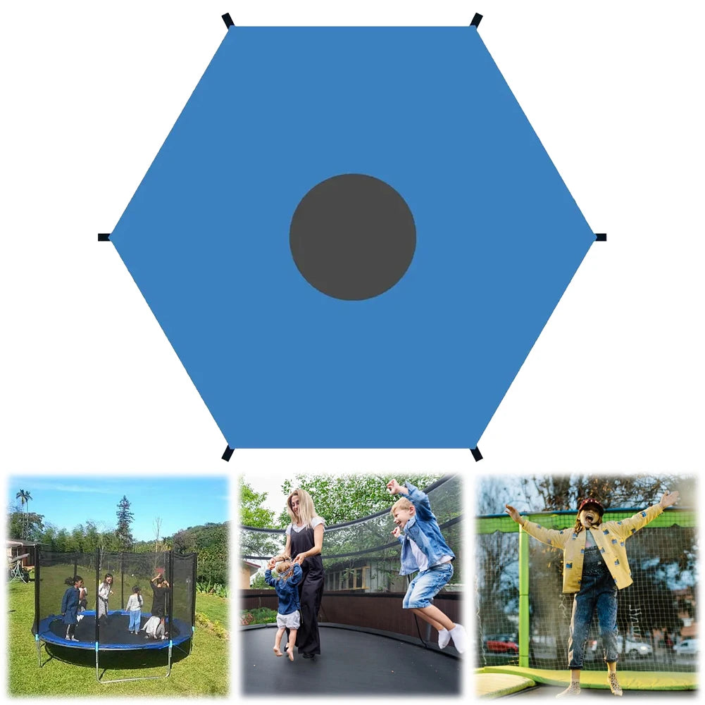 Backyard Bounce Oasis: Waterproof Trampoline Shade Roof for 6/8/10ft Fun Zones