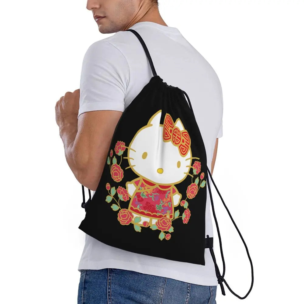 Hello Kitty Drawstring Backpack — Cute Strength, Daily Charm, Universal Smile