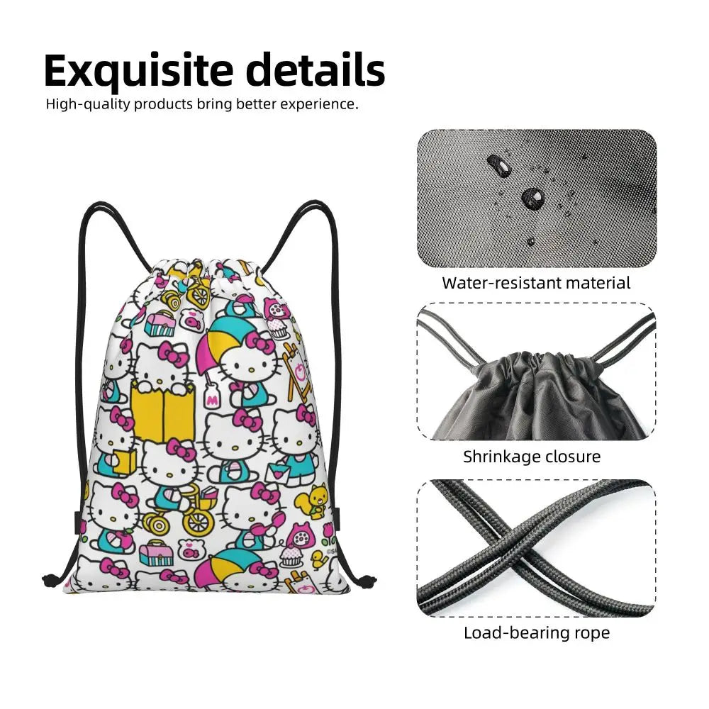 Hello Kitty Drawstring Backpack — Cute Strength, Daily Charm, Universal Smile