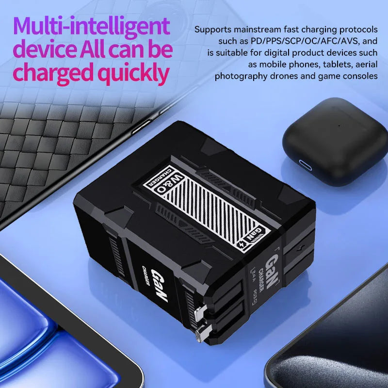 Xiaomi 120W Usb C Fast Charger Muti 2 Ports Type C Pd Wall Adapter For Iphone 15 Pro Huawei Samsung Portable High Speed Charging