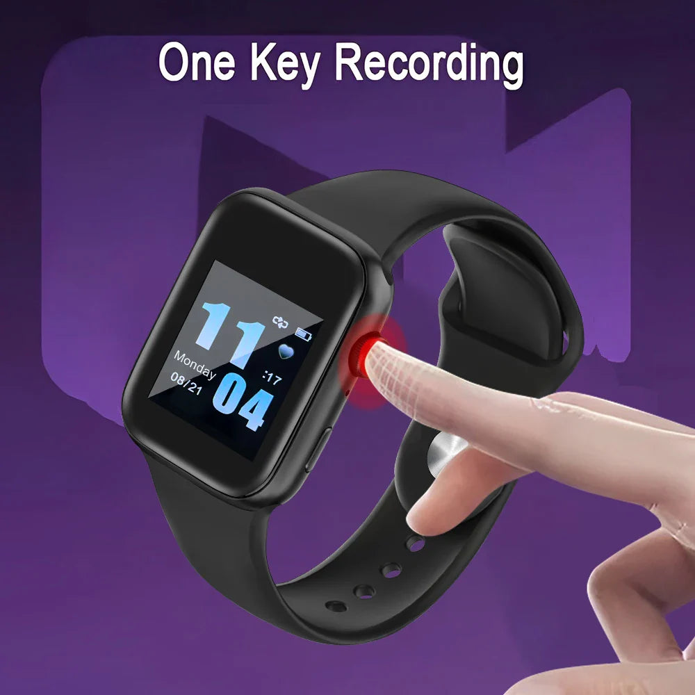 16-256GB Smart Watch 1080P Mini Camera Audio Video Recorder Intelligent High-definition Video Noise Reduce Recording Smart Watch
