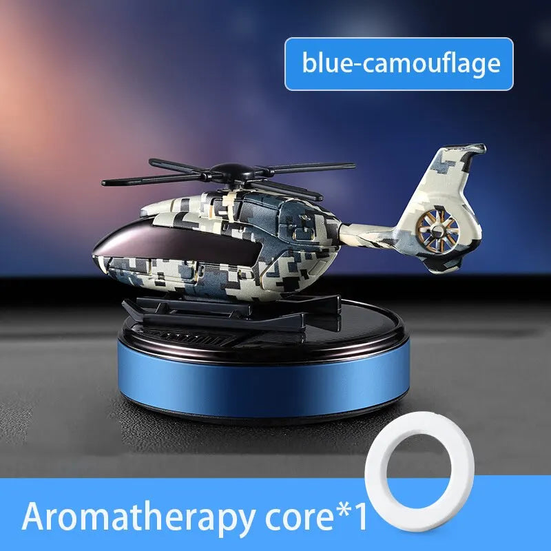 Car Air Freshener Solar Helicopter Interior Accessories Decoration Propeller Rotating Auto Flavoring Perfume Diffuser Supplies