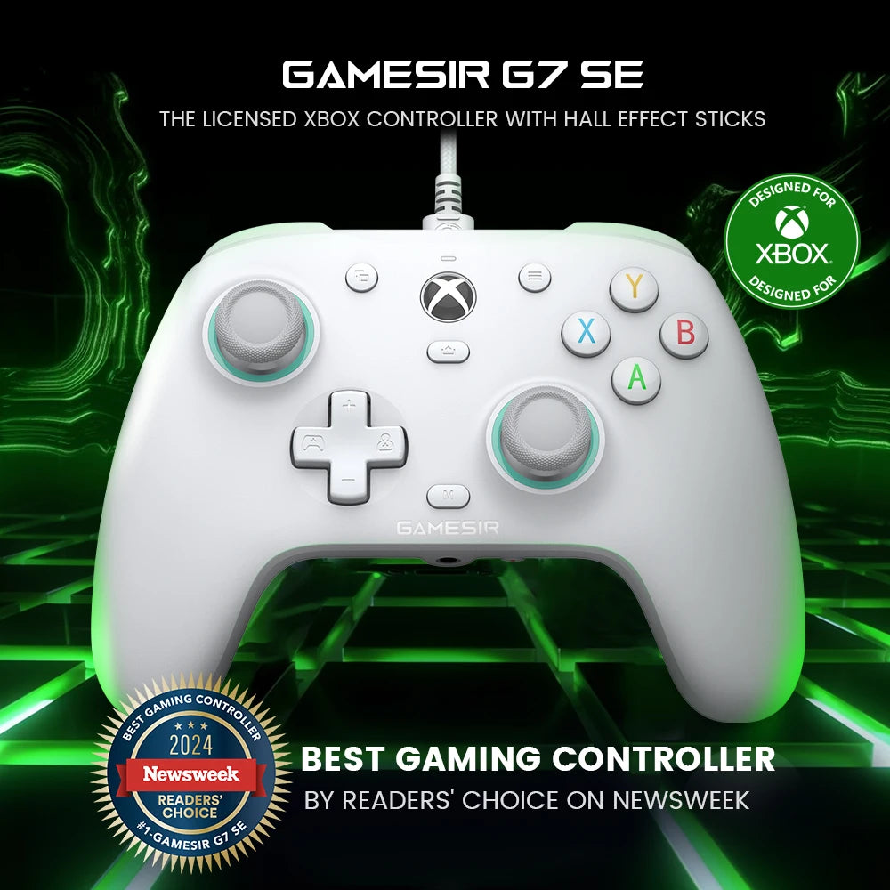 GameSir G7 SE Elite Wired Gamepad – Xbox Precision Meets PC Power with Hall Joysticks & Custom Panels