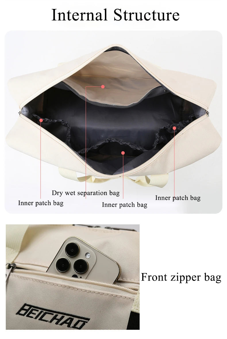 AquaVault Pro — Oxford Waterproof Travel & Gym Tote with Shoe Compartment