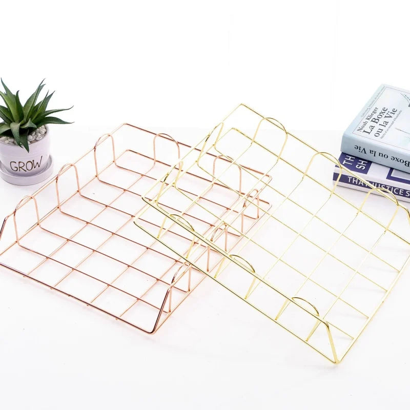 Wall Newspaper Magazine Racks Nordic Metal Iron Wall Hanging Holder Book Shelf Storage Organizer DIY Home Storage Decoration - THOOBO!