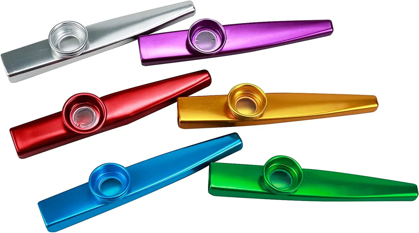Metal Kazoo Musical Instruments Flutes Diaphragm Mouth Kazoos Musical Instruments Good Companion for Guitar - THOOBO!