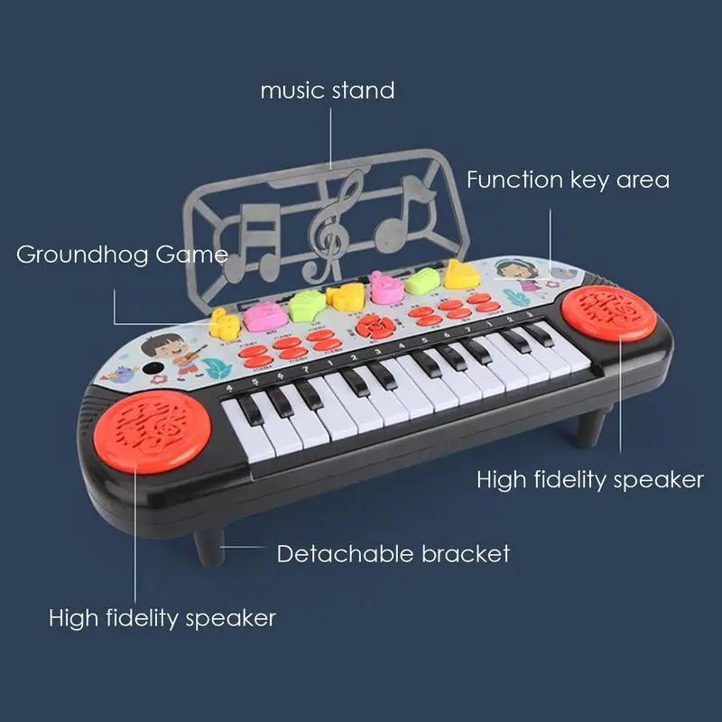 Kids Electronic Piano Keyboard Portable Education Toys Musical Instrument Christmas Gift For Child Beginner - THOOBO!