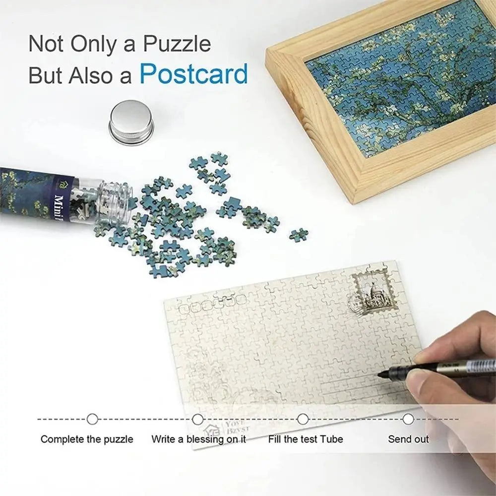 150PCS Oil Painting Jigsaw Puzzles – Mini Test Tube Educational Toy