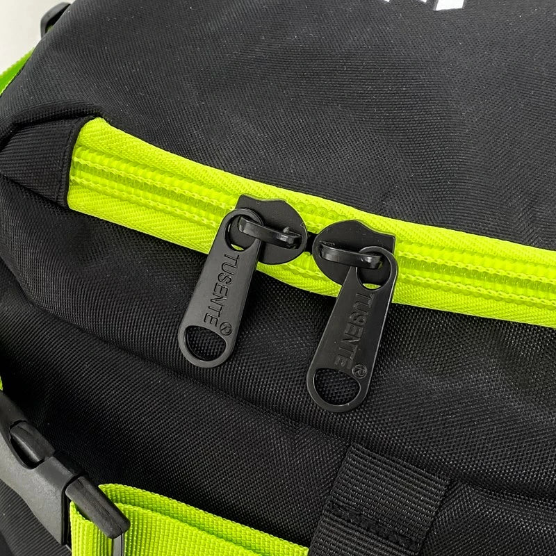 PatchVibe Titan — 75L Waterproof Gym & Travel Backpack w/ Shoe Garage + Laptop Vault