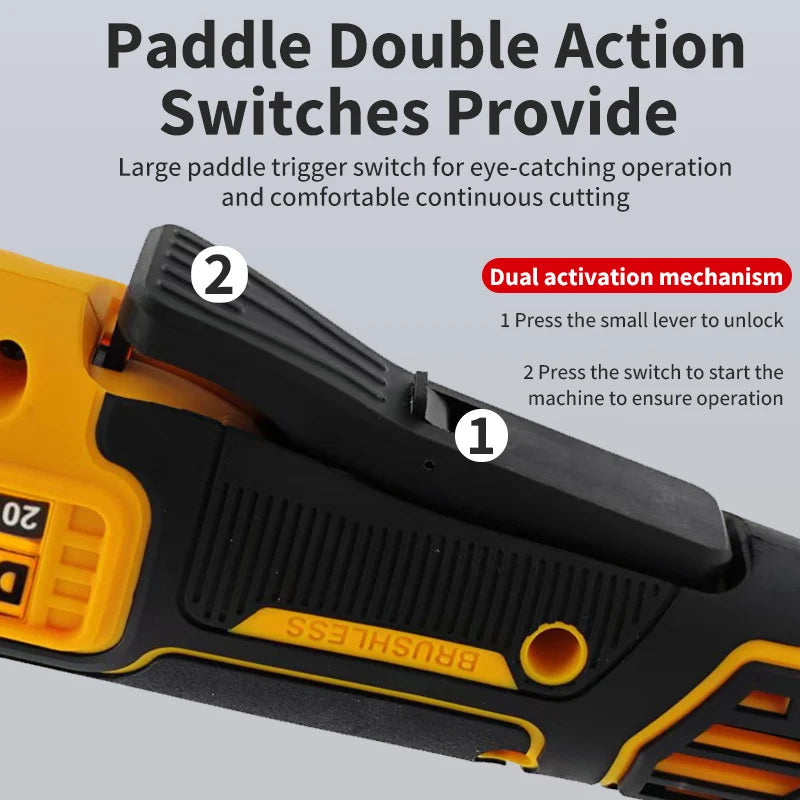 DEWALT LightningCut 9000 — Cordless Brushless Angle Grinder Beast for 125/100mm Precision Cutting & Polishing