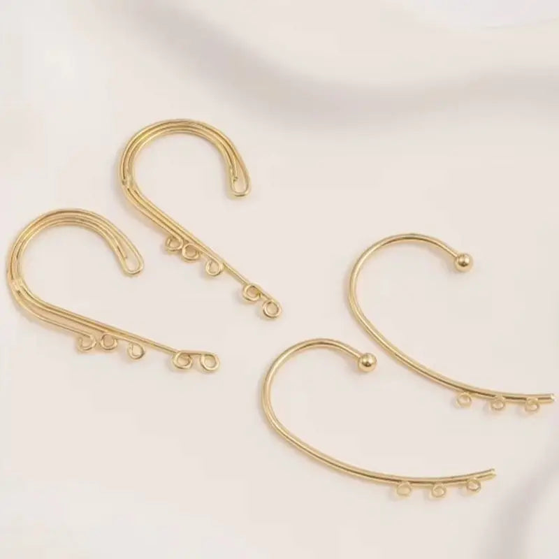 GleamLoop 14K Clip-On Cascade | Multi-Ring No-Pierce Tassel Makers For Instant Glam ✨