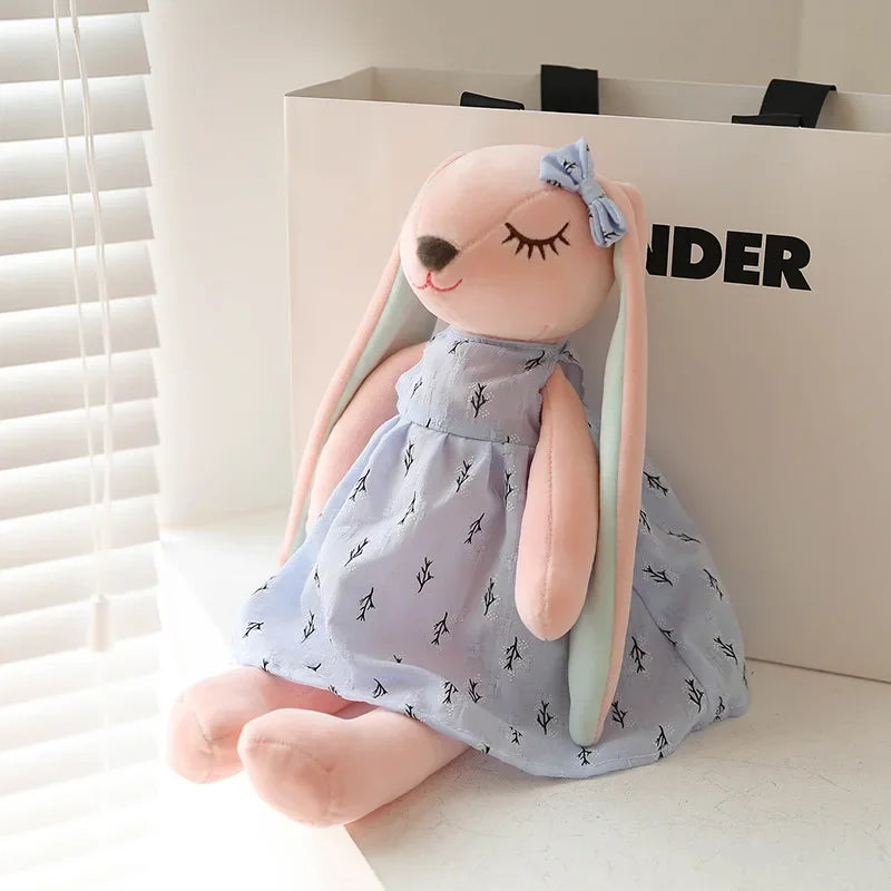 Kawaii Long Ear Rabbit Plush Toy – Soft Sleep Comfort Doll for Kids