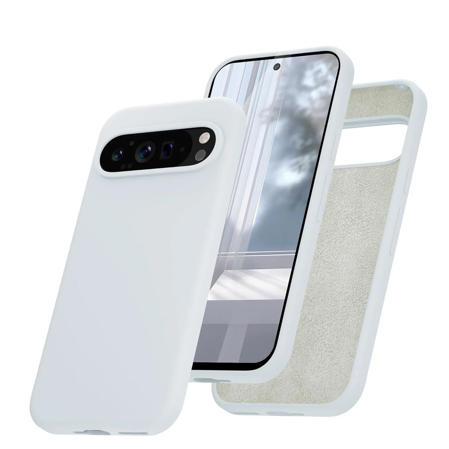 Fashion Liquid Silicone Case for Google Pixel 9 Pro XL 8A 7A 6A 5A Soft Skin Feeling TPU Cover for Google 9A 6 7 8 9 Pro 8Pro