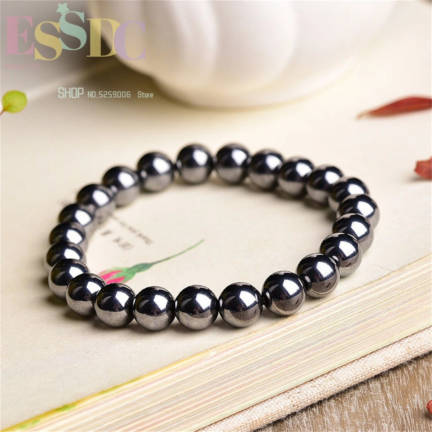 Tiger Eye & Hematite Energy Bracelet – Magnetic Healing Beads for Strength, Balance & Happy Vibes ✨