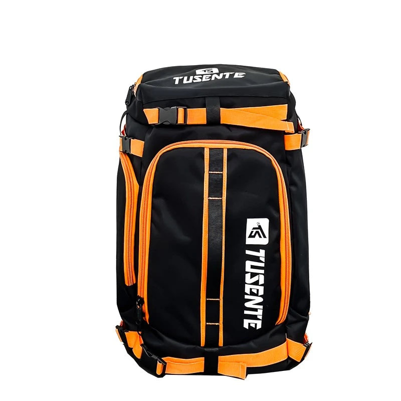 PatchVibe Titan — 75L Waterproof Gym & Travel Backpack w/ Shoe Garage + Laptop Vault