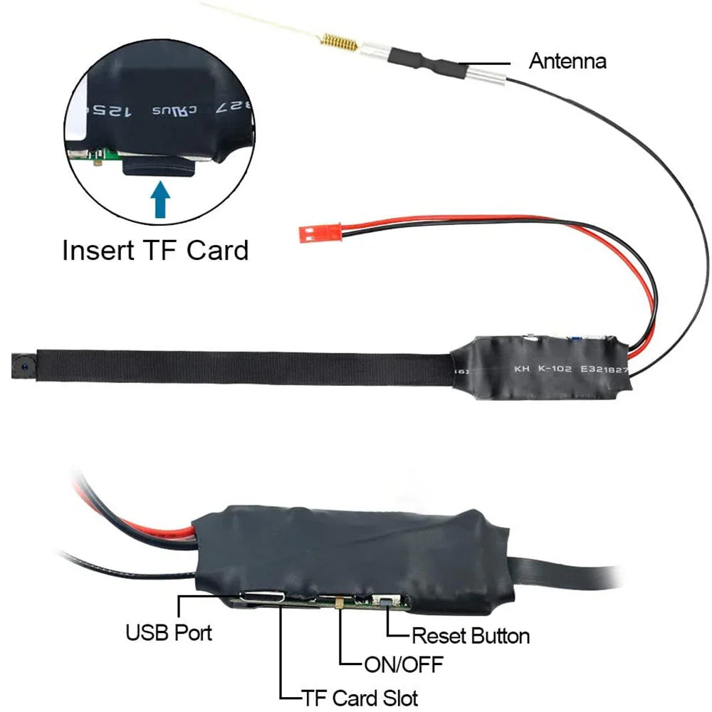 HD 1080P Mini Camera Video Recorder Home Security WiFi Camera DIY Module Motion Detection Surveillance Camcorder Remote View