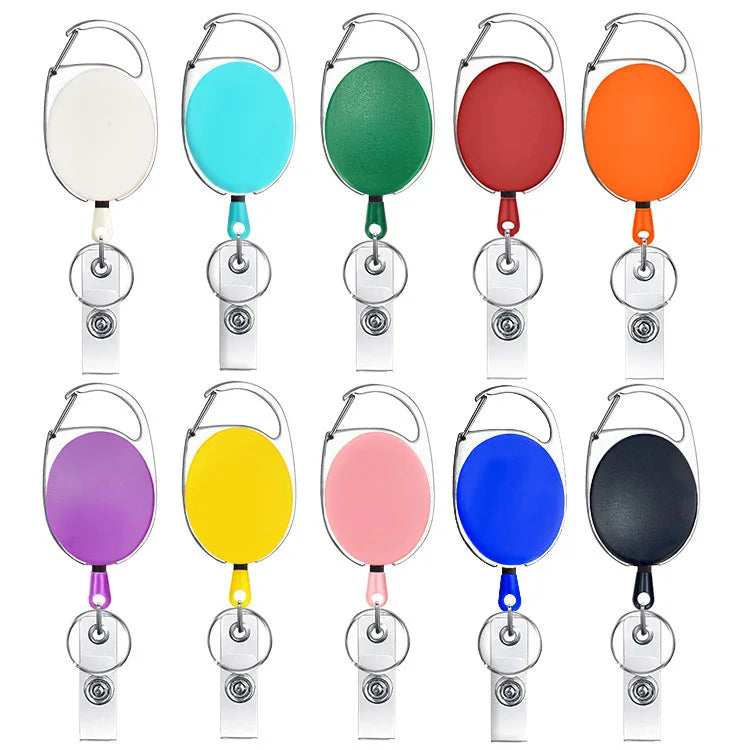 New Retractable Nurse Badge Reel Clip Badge Holder Students Doctor ID Card Holder Keychain Office Accessories - THOOBO!