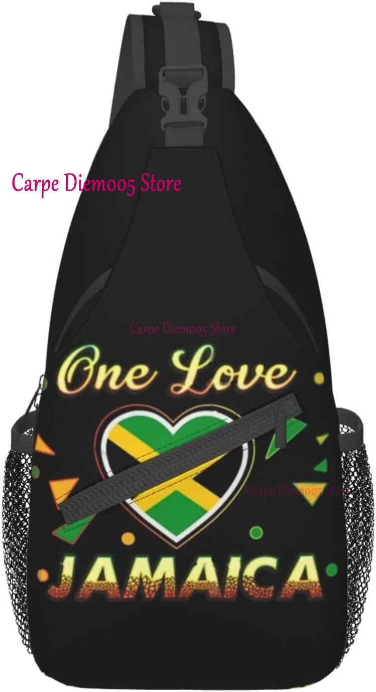 One Love Carry — Jamaica Flag Crossbody Sling Backpack For Everyday Vibes