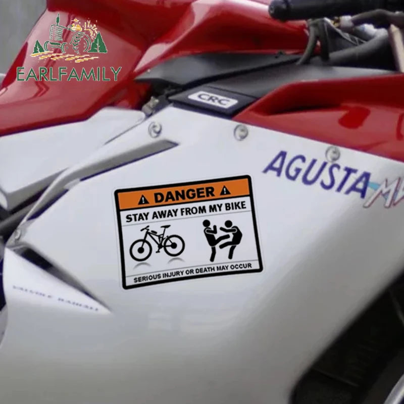 Stay Away From My ATV Sticker – 3D waterproof decal for rides, gear & mischief