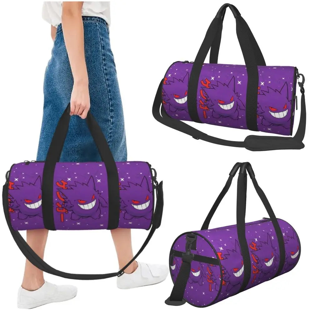 Gengar ShadowPack — Large Waterproof Pokémon Travel & Gym Duffle Bag for Hardcore Trainers