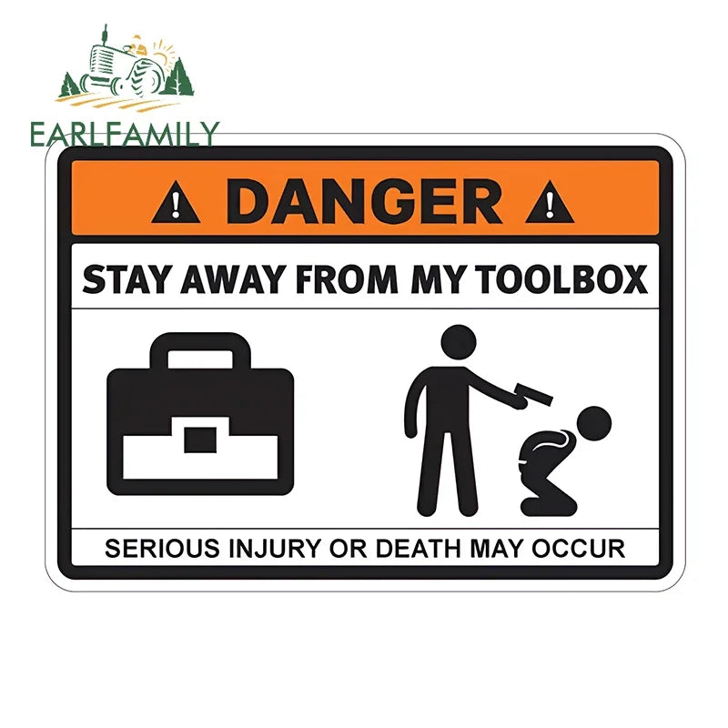 Stay Away From My ATV Sticker – 3D waterproof decal for rides, gear & mischief