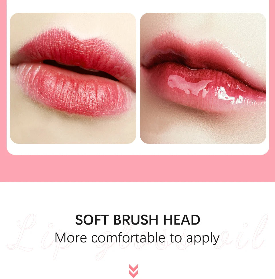 Moisturizing Lip Balm Original Lip Oil Gloss Care of the Lips Benetitnt for Lips Plumping Exfoliating Pink Plumping Gloss Oil - THOOBO!