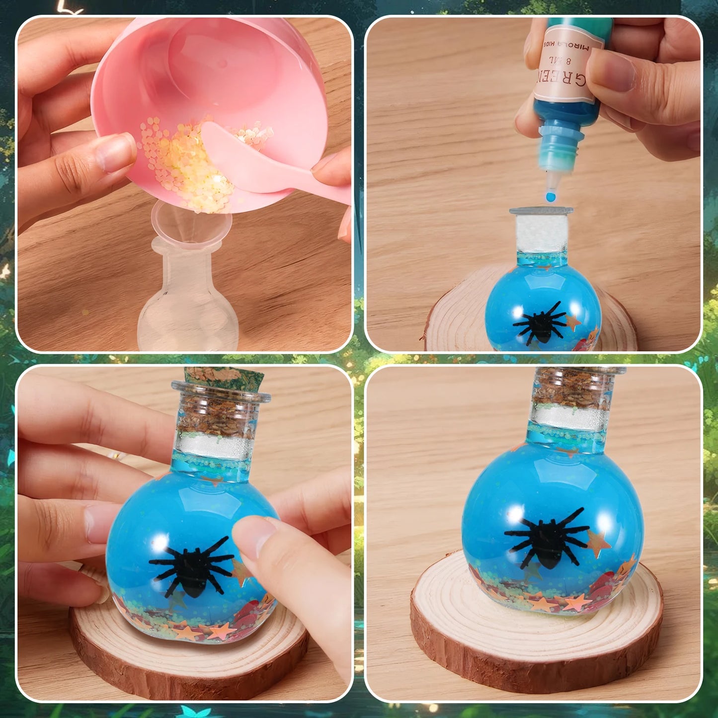 Witchlight WonderLab Potion Kit 🧪✨ — DIY Color-Changing Fairy & Horror Magic Craft Set for Halloween or Christmas