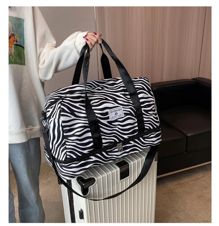 SkyVault Oxford — Waterproof Large-Capacity Travel & Gym Tote for Fashion, Fitness, and Flight